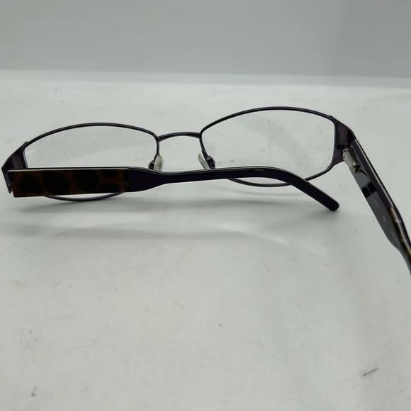 Ellen Tracy Madrid Eyeglasses Frames.RXable Plum and Leopard. NWT main image 8